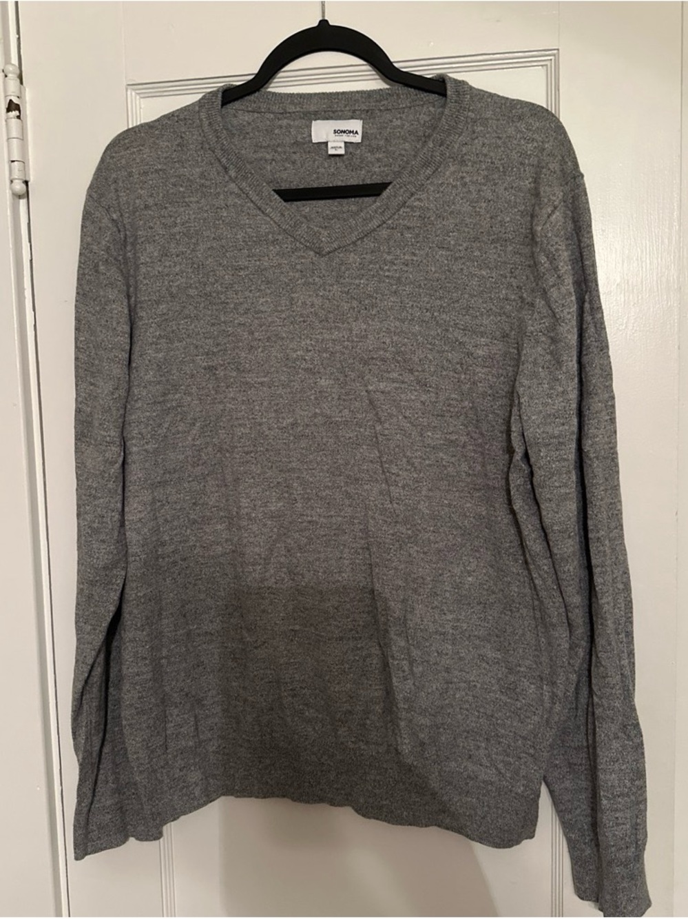 Sonoma Men’s Gray V-Neck Sweater
